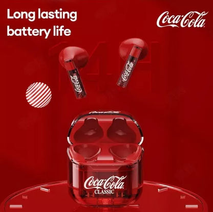 Coca-Cola Bluetooth 5.3 High Quality Gaming Sports Free Time Headphone