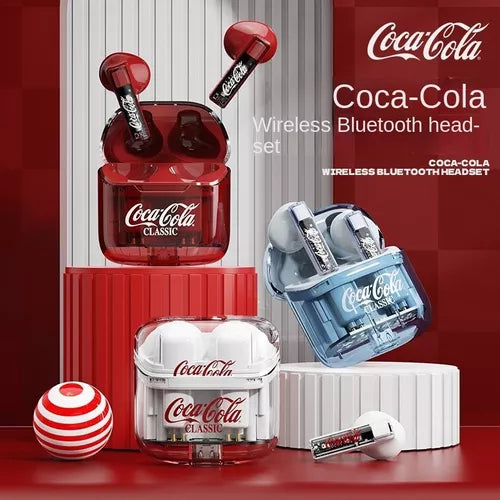 Coca-Cola Bluetooth 5.3 High Quality Gaming Sports Free Time Headphone