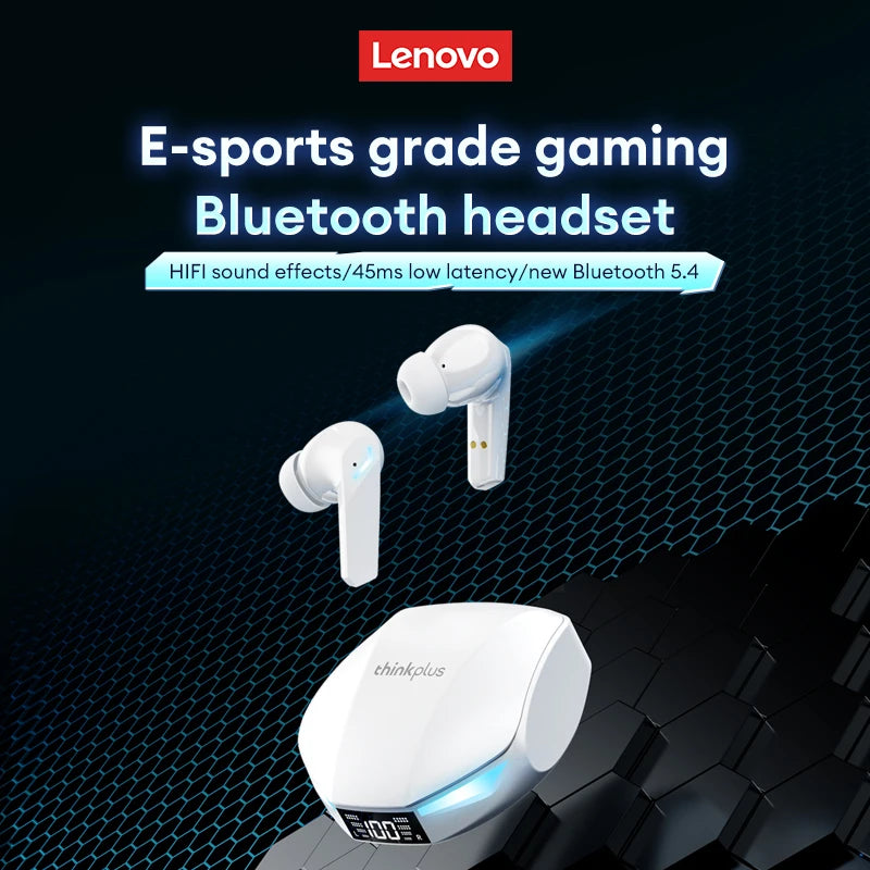 Lenovo Bluetooth 5.4 Sports & Gaming Headphones GM2 PLUS TWS